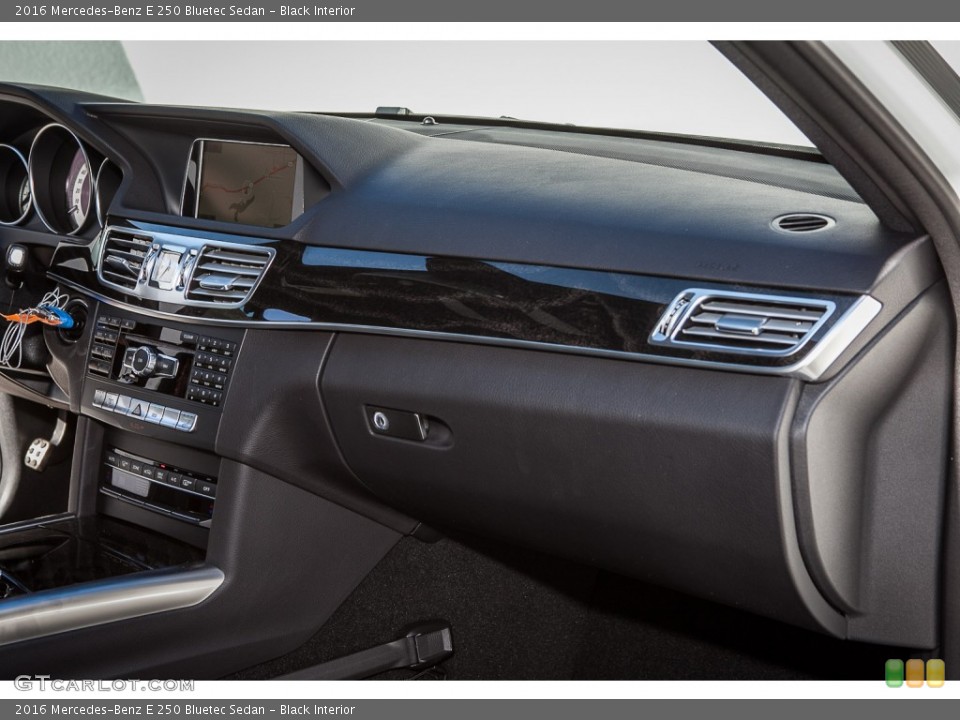 Black Interior Dashboard for the 2016 Mercedes-Benz E 250 Bluetec Sedan #104315550