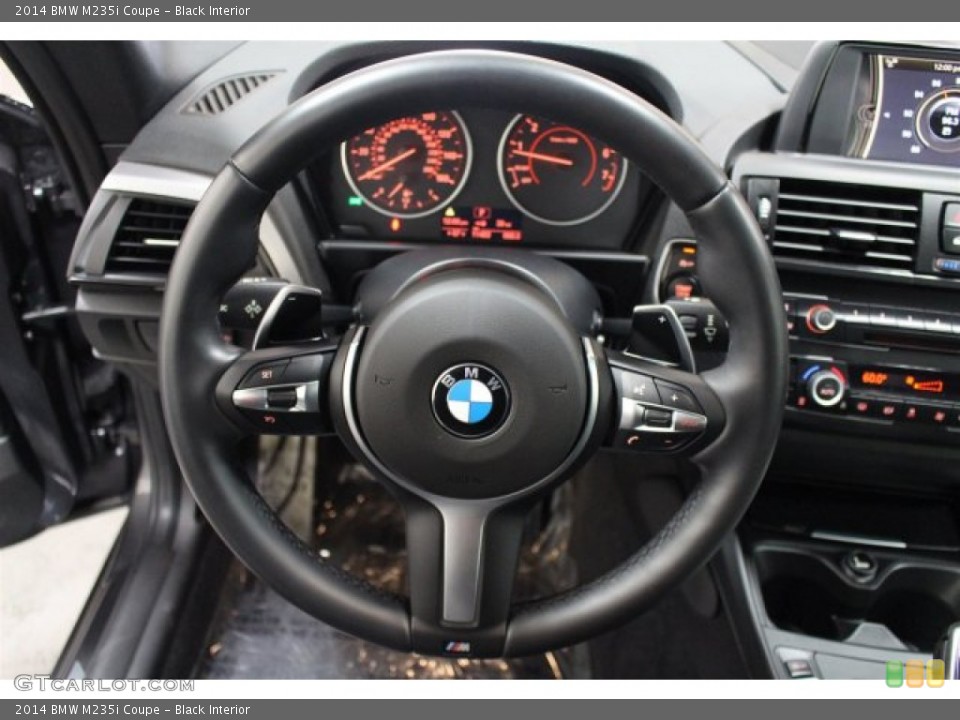 Black Interior Steering Wheel for the 2014 BMW M235i Coupe #104320064