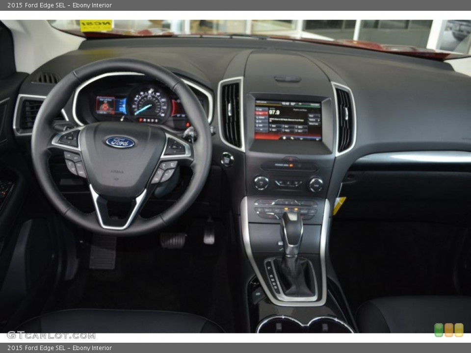Ebony Interior Dashboard for the 2015 Ford Edge SEL #104328653