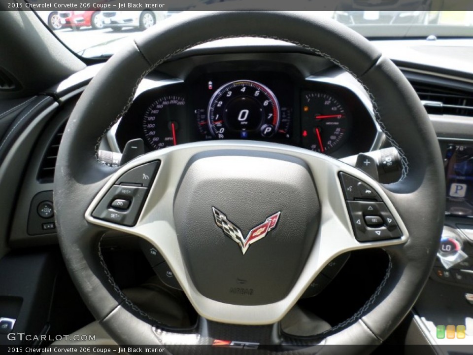 Jet Black Interior Steering Wheel for the 2015 Chevrolet Corvette Z06 Coupe #104346749