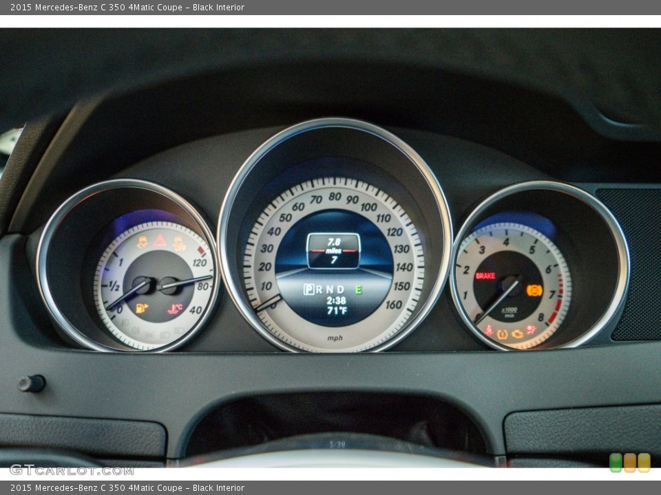 Black Interior Gauges for the 2015 Mercedes-Benz C 350 4Matic Coupe #104360697