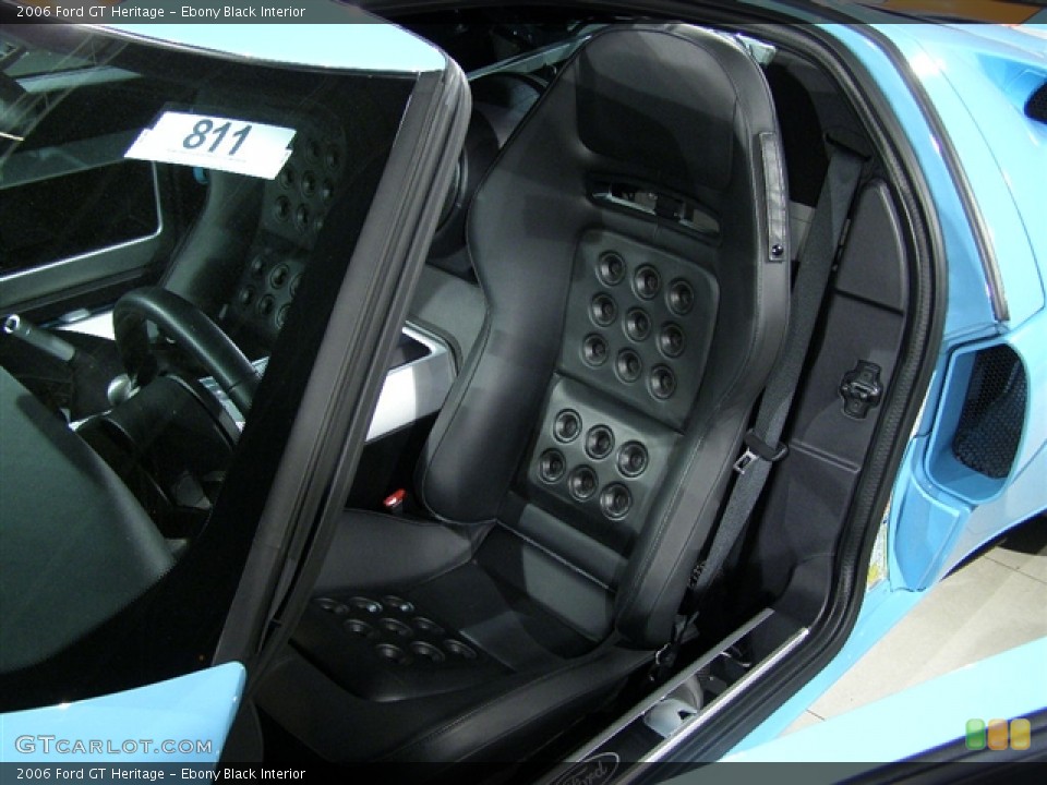 Ebony Black Interior Photo for the 2006 Ford GT Heritage #104363