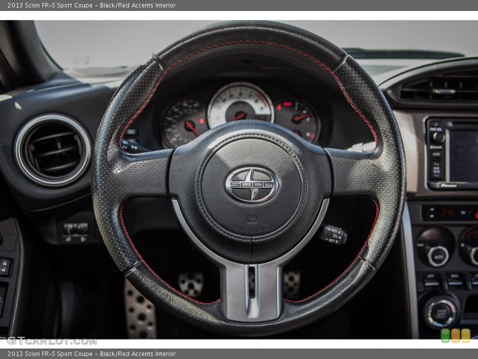 Black/Red Accents Interior Steering Wheel for the 2013 Scion FR-S Sport Coupe #104367579