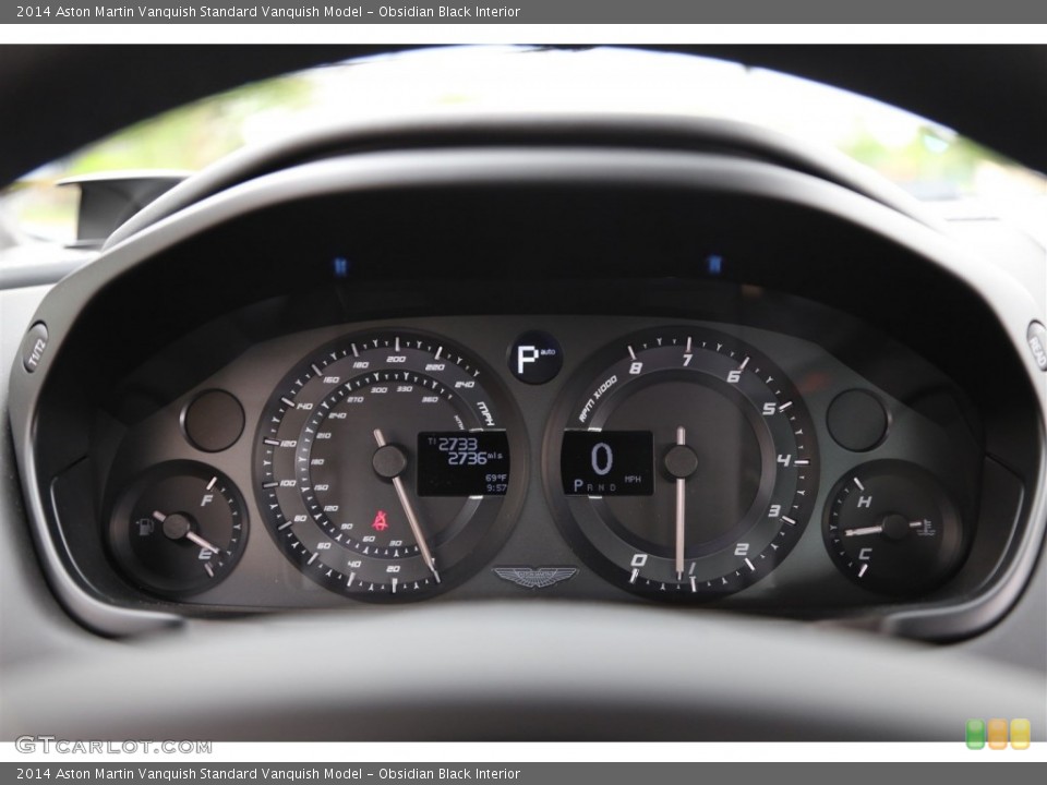 Obsidian Black Interior Gauges for the 2014 Aston Martin Vanquish  #104374773