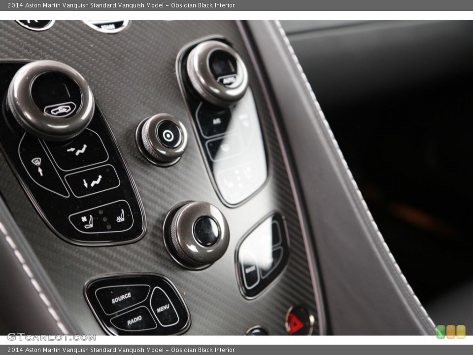 Obsidian Black Interior Controls for the 2014 Aston Martin Vanquish  #104374812