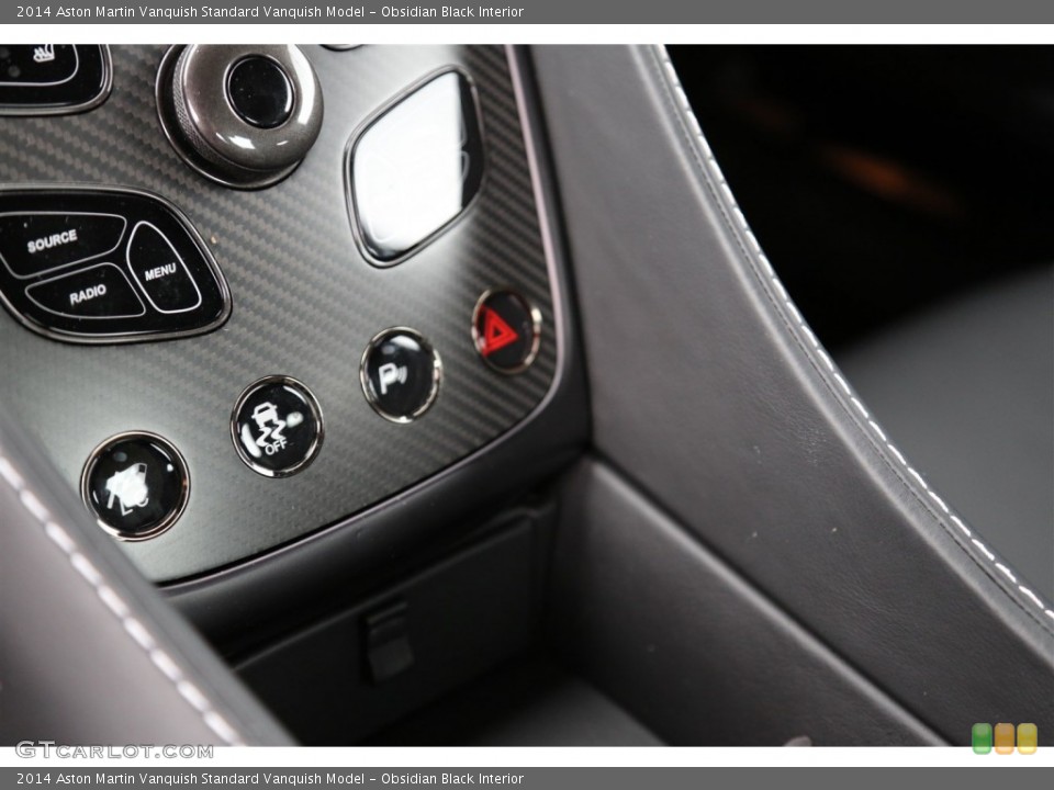 Obsidian Black Interior Controls for the 2014 Aston Martin Vanquish  #104374827