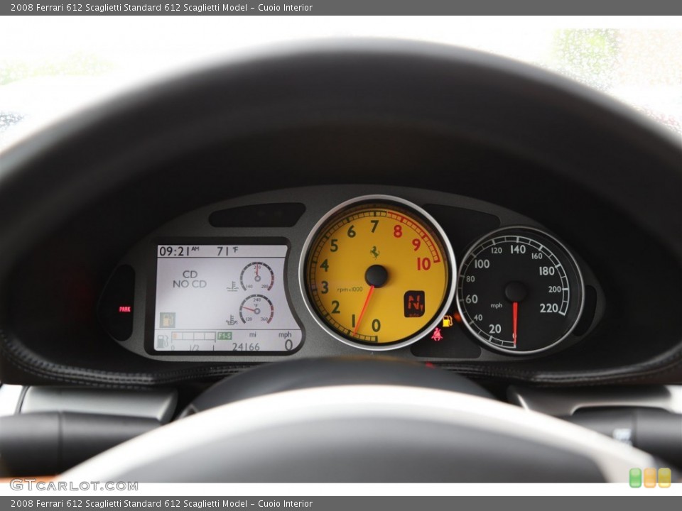 Cuoio Interior Gauges for the 2008 Ferrari 612 Scaglietti  #104375007