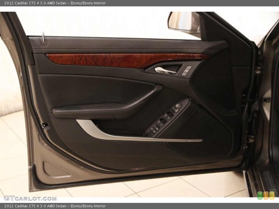 Ebony/Ebony Interior Door Panel for the 2012 Cadillac CTS 4 3.0 AWD Sedan #104391189