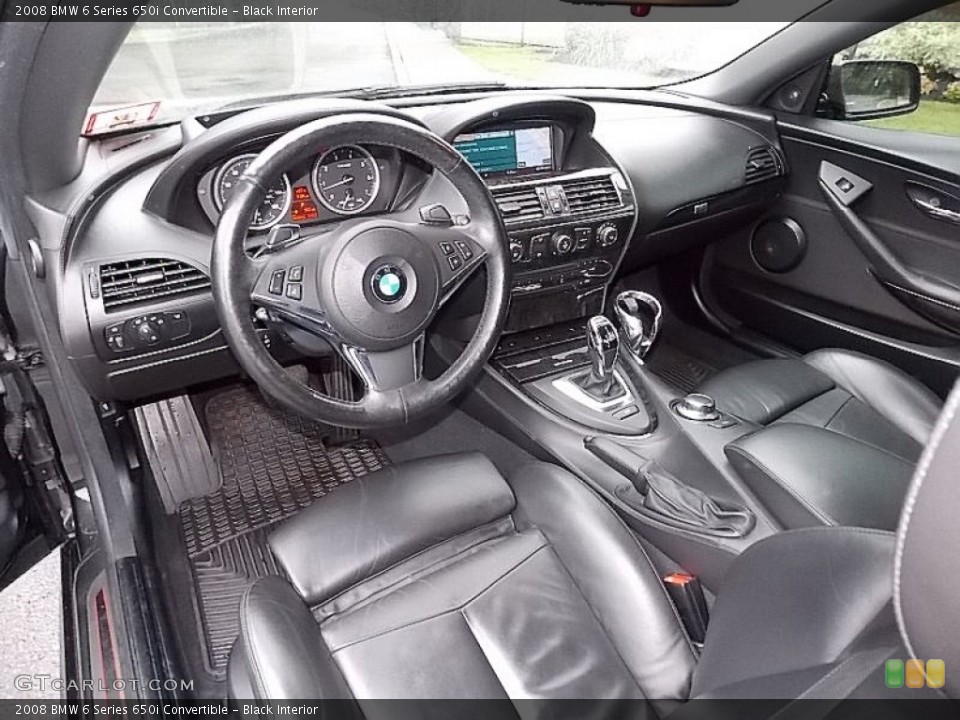 Black Interior Photo for the 2008 BMW 6 Series 650i Convertible #104391208