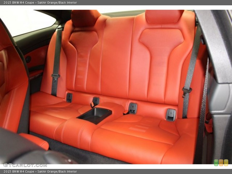 Sakhir Orange/Black Interior Rear Seat for the 2015 BMW M4 Coupe #104394105