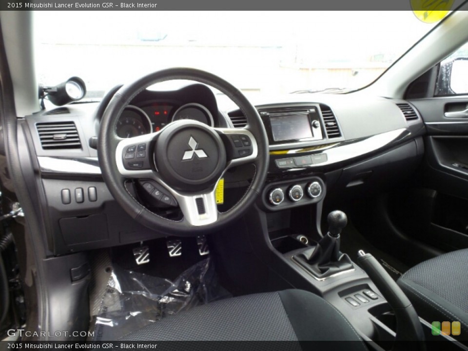Black 2015 Mitsubishi Lancer Evolution Interiors