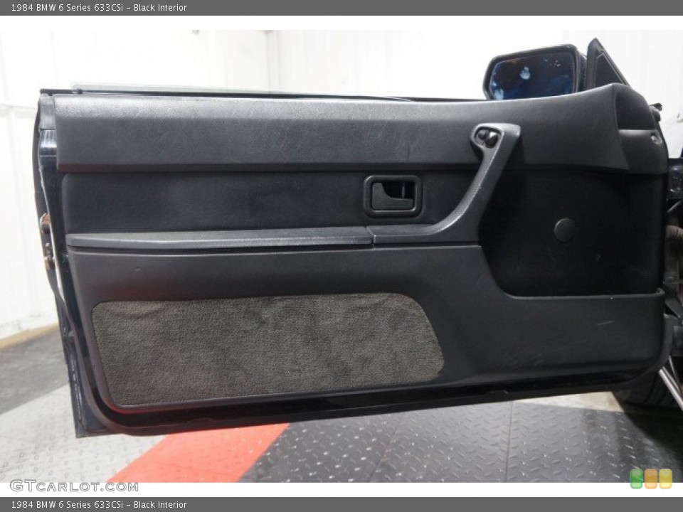 Black Interior Door Panel for the 1984 BMW 6 Series 633CSi #104402196