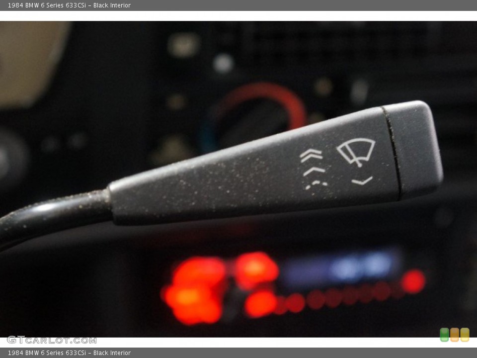 Black Interior Controls for the 1984 BMW 6 Series 633CSi #104402253