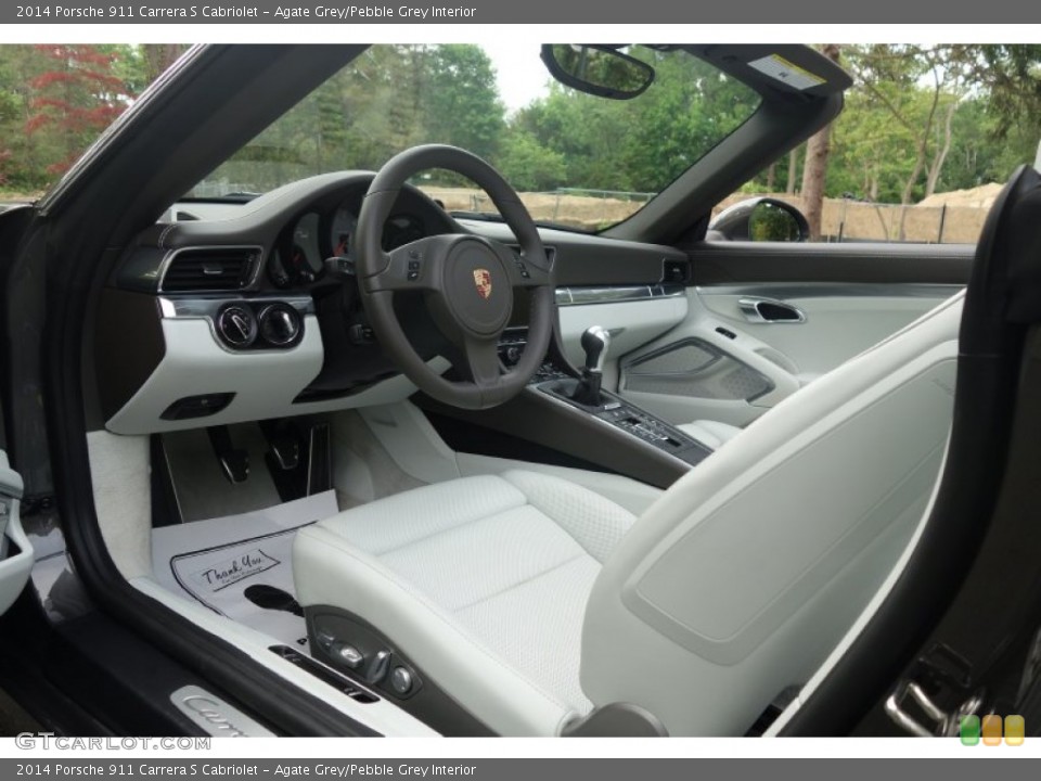 Agate Grey/Pebble Grey Interior Photo for the 2014 Porsche 911 Carrera S Cabriolet #104413550