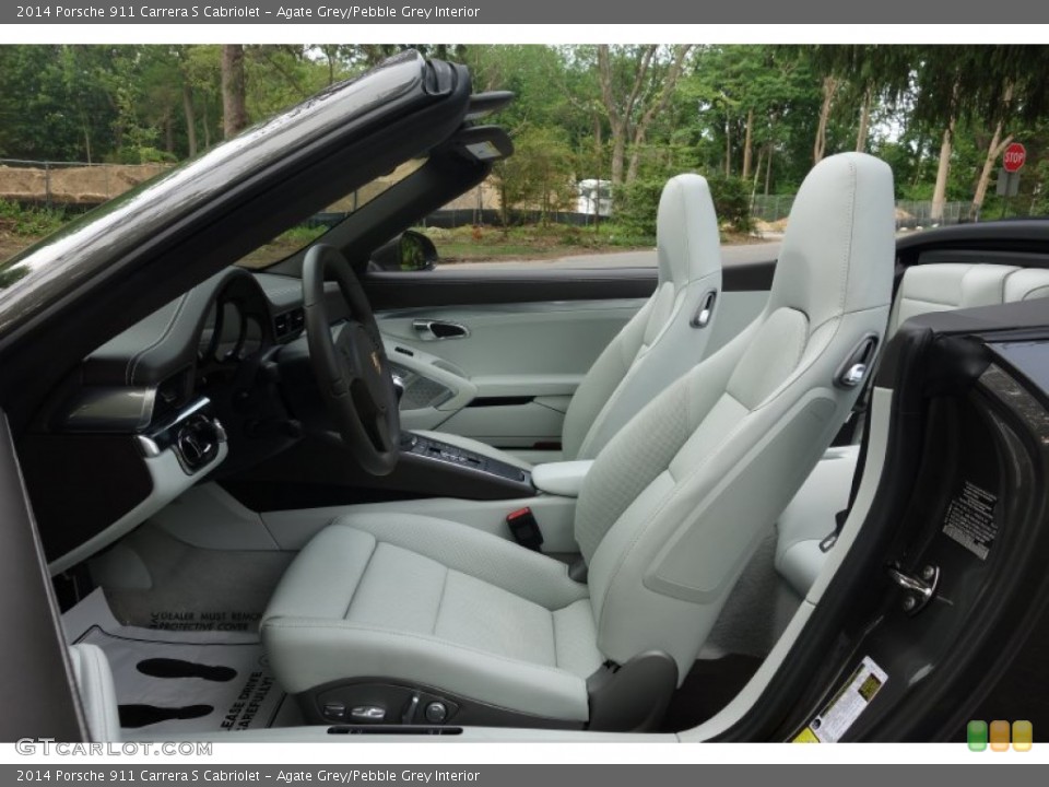 Agate Grey/Pebble Grey Interior Front Seat for the 2014 Porsche 911 Carrera S Cabriolet #104413562
