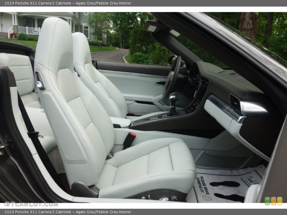 Agate Grey/Pebble Grey Interior Front Seat for the 2014 Porsche 911 Carrera S Cabriolet #104413616