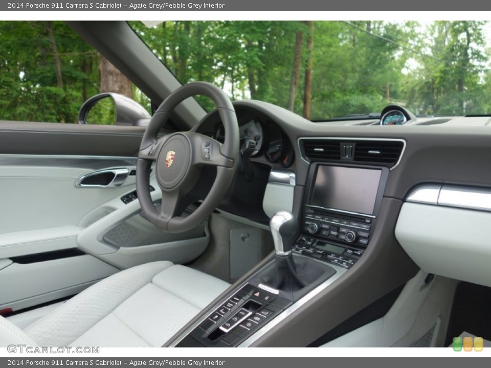 Agate Grey/Pebble Grey Interior Dashboard for the 2014 Porsche 911 Carrera S Cabriolet #104413702