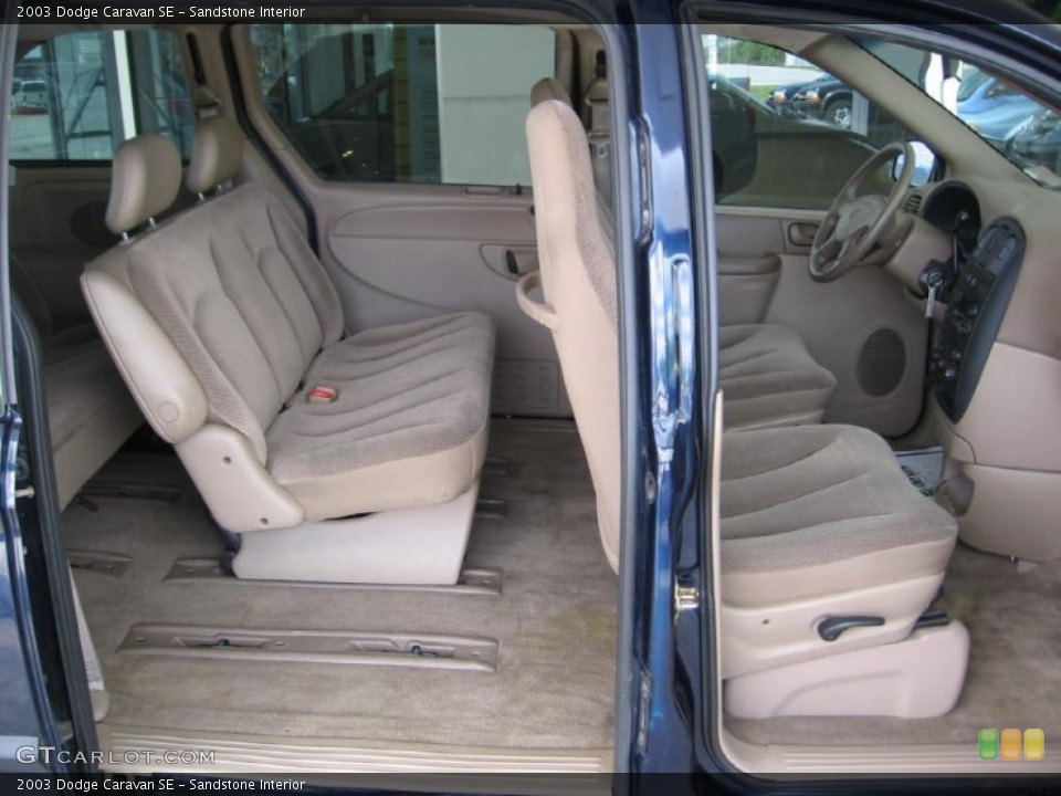 Sandstone Interior Rear Seat for the 2003 Dodge Caravan SE #104413790