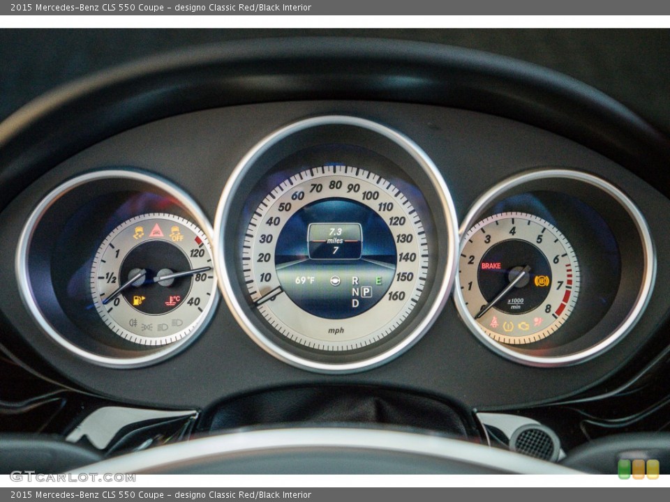 designo Classic Red/Black Interior Gauges for the 2015 Mercedes-Benz CLS 550 Coupe #104437490