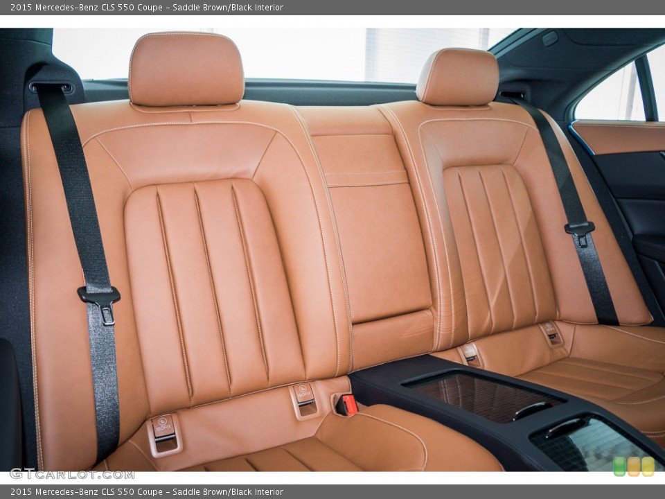 Saddle Brown/Black Interior Rear Seat for the 2015 Mercedes-Benz CLS 550 Coupe #104437574