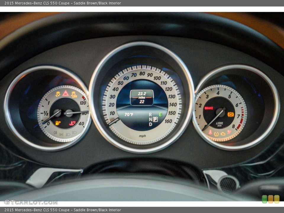 Saddle Brown/Black Interior Gauges for the 2015 Mercedes-Benz CLS 550 Coupe #104437649