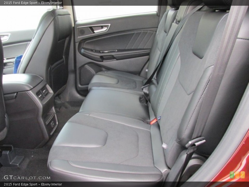 Ebony Interior Rear Seat for the 2015 Ford Edge Sport #104478952