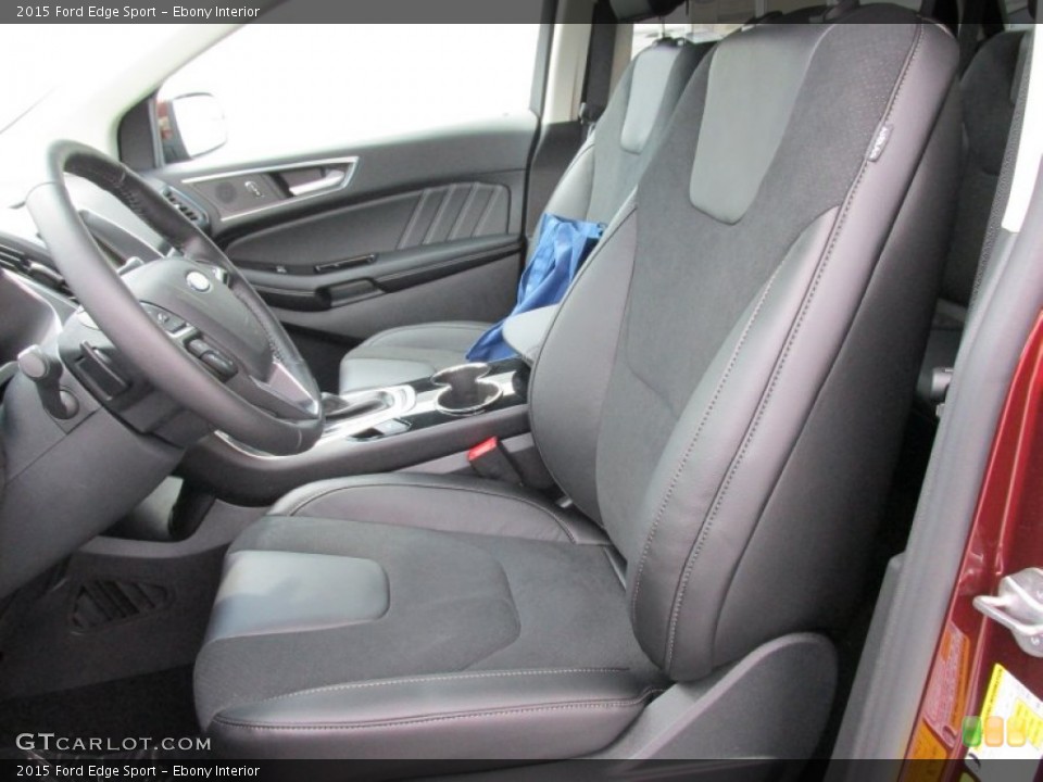 Ebony Interior Front Seat for the 2015 Ford Edge Sport #104478979