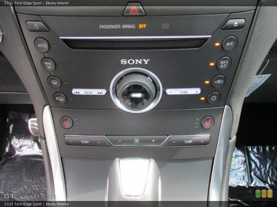 Ebony Interior Controls for the 2015 Ford Edge Sport #104479024