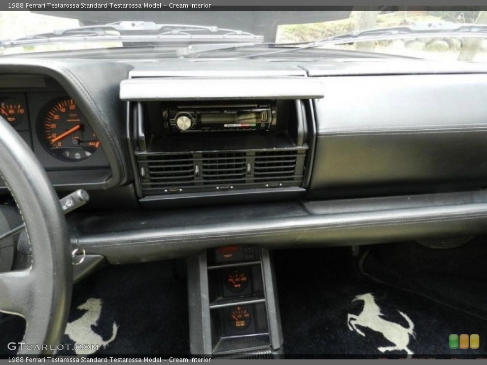 Cream Interior Dashboard for the 1988 Ferrari Testarossa  #104481690
