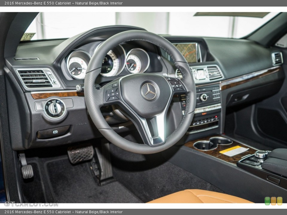 Natural Beige/Black Interior Photo for the 2016 Mercedes-Benz E 550 Cabriolet #104491743