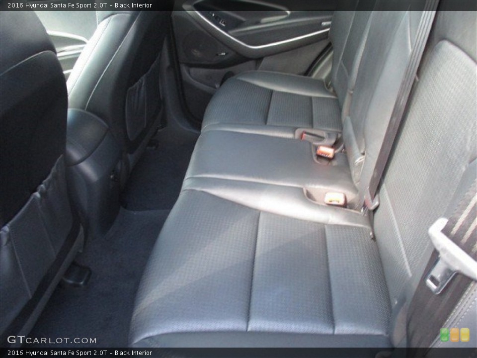 Black Interior Rear Seat for the 2016 Hyundai Santa Fe Sport 2.0T #104493765