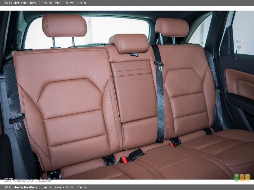 Brown Interior Rear Seat for the 2015 Mercedes-Benz B Electric Drive #104494305