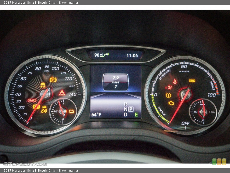 Brown Interior Gauges for the 2015 Mercedes-Benz B Electric Drive #104494482