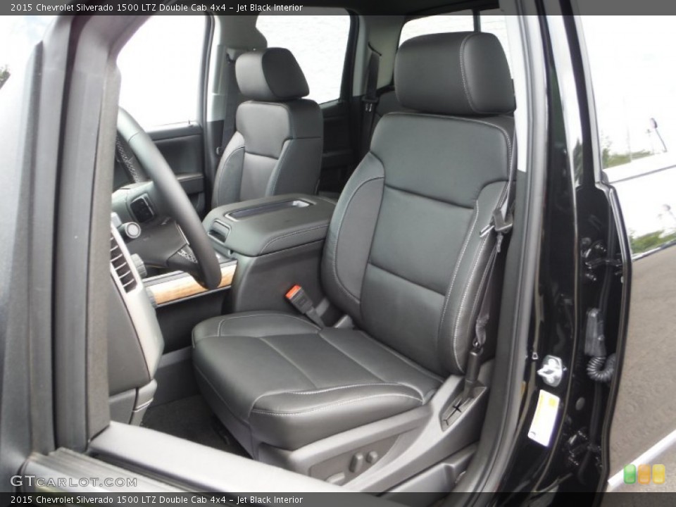 Jet Black Interior Front Seat for the 2015 Chevrolet Silverado 1500 LTZ Double Cab 4x4 #104499025