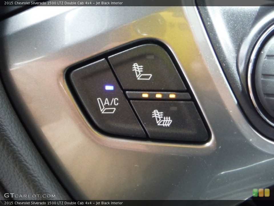 Jet Black Interior Controls for the 2015 Chevrolet Silverado 1500 LTZ Double Cab 4x4 #104499105