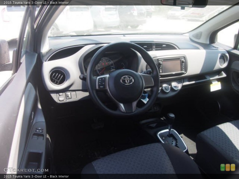 Black Interior Prime Interior for the 2015 Toyota Yaris 3-Door LE #104500002