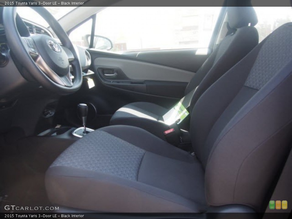 Black Interior Front Seat for the 2015 Toyota Yaris 3-Door LE #104500014