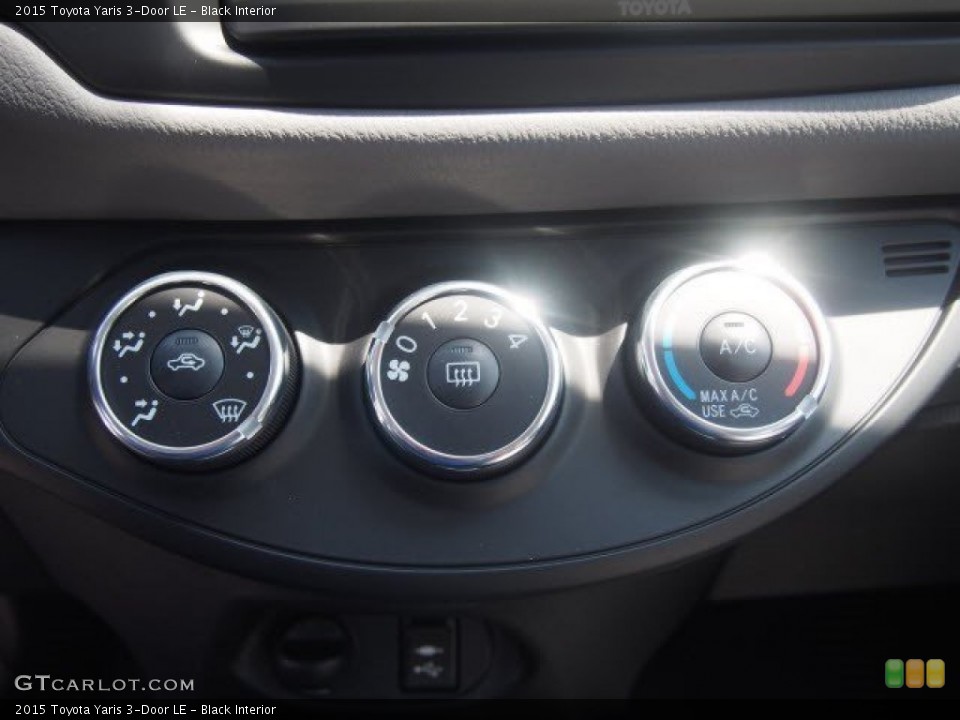 Black Interior Controls for the 2015 Toyota Yaris 3-Door LE #104500047
