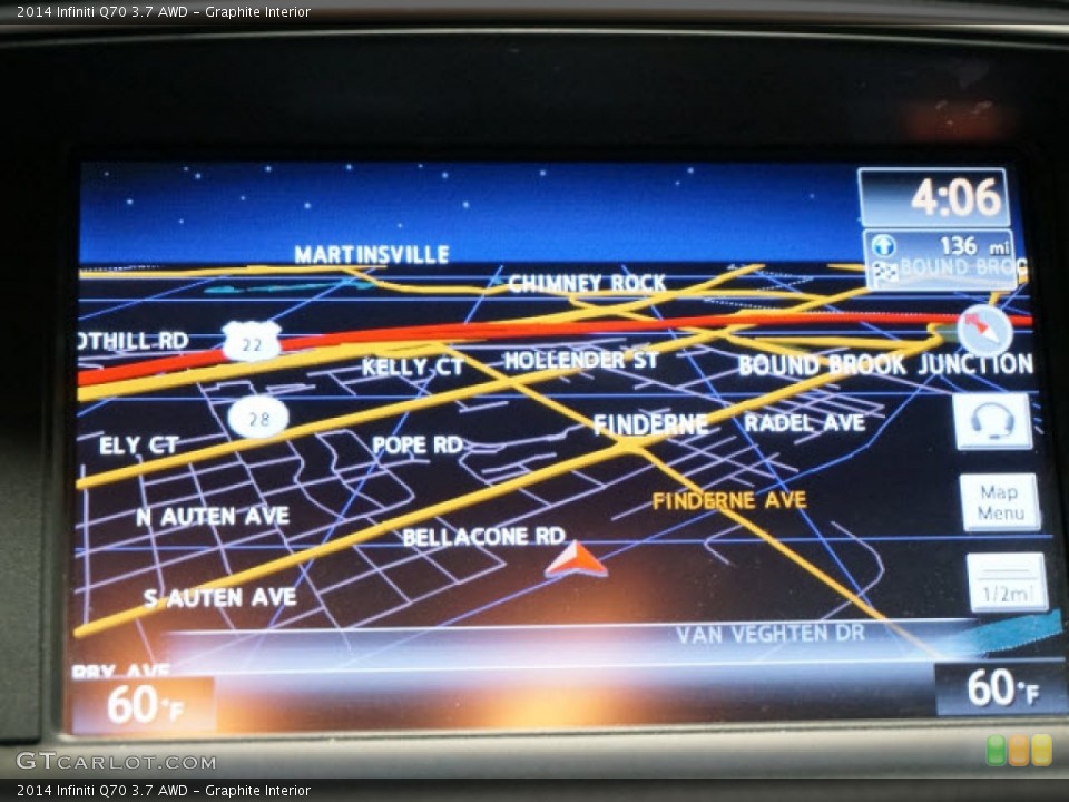 Graphite Interior Navigation for the 2014 Infiniti Q70 3.7 AWD #104500806
