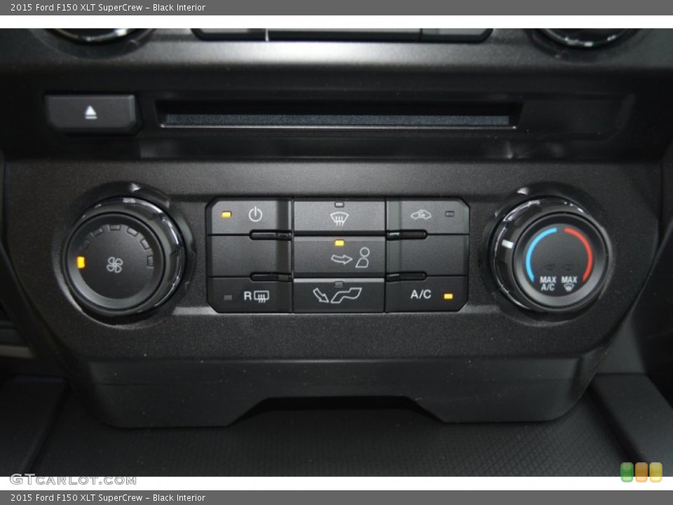 Black Interior Controls for the 2015 Ford F150 XLT SuperCrew #104506854