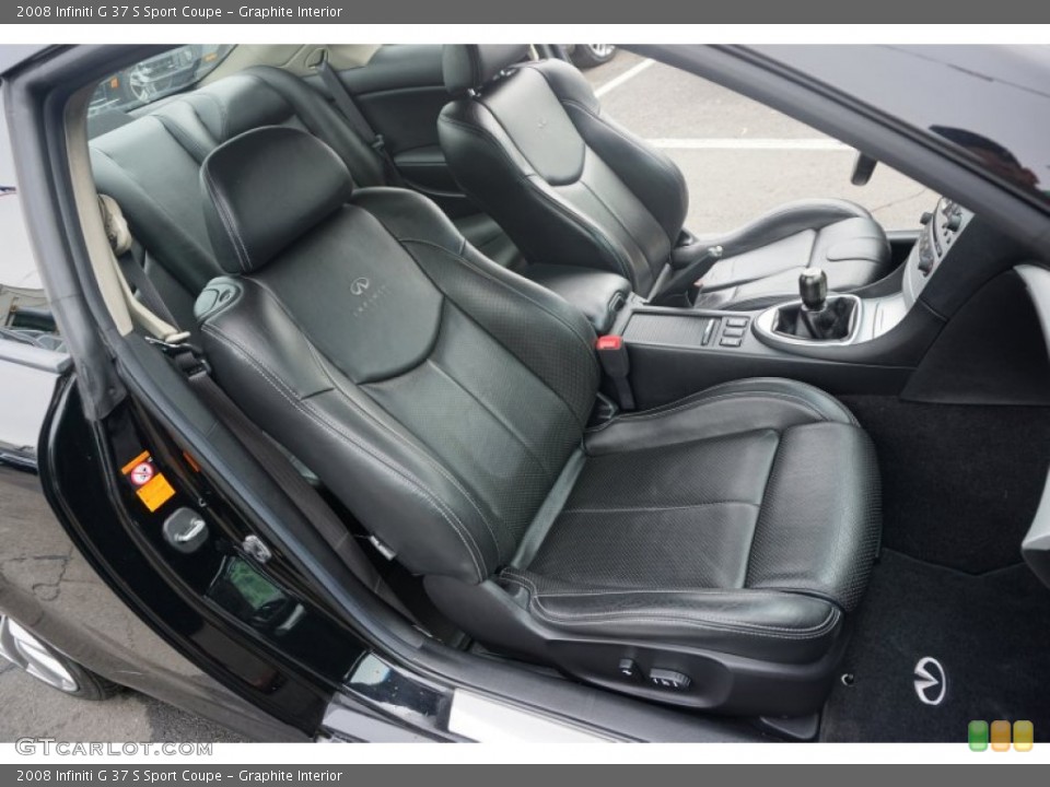 Graphite Interior Front Seat for the 2008 Infiniti G 37 S Sport Coupe #104530099