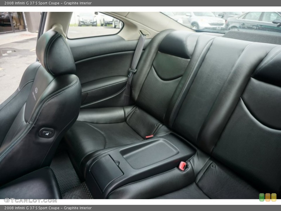 Graphite Interior Rear Seat for the 2008 Infiniti G 37 S Sport Coupe #104530123