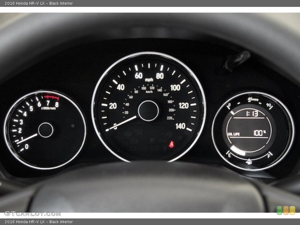 Black Interior Gauges for the 2016 Honda HR-V LX #104530154