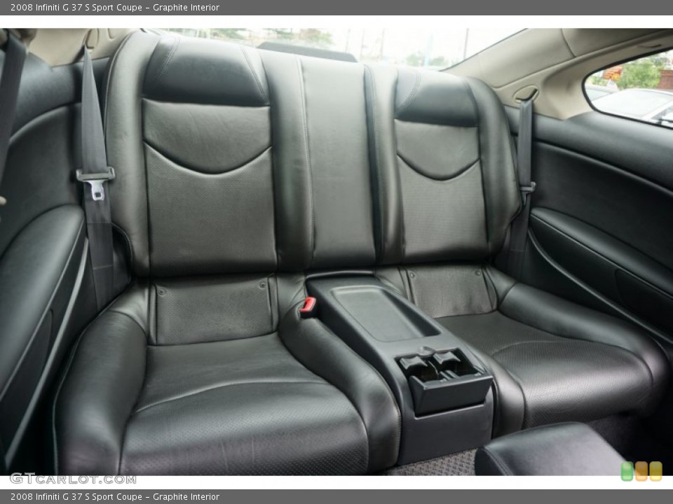 Graphite Interior Rear Seat for the 2008 Infiniti G 37 S Sport Coupe #104530168