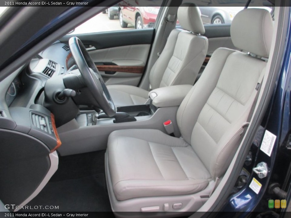 Gray Interior Front Seat for the 2011 Honda Accord EX-L Sedan #104531913