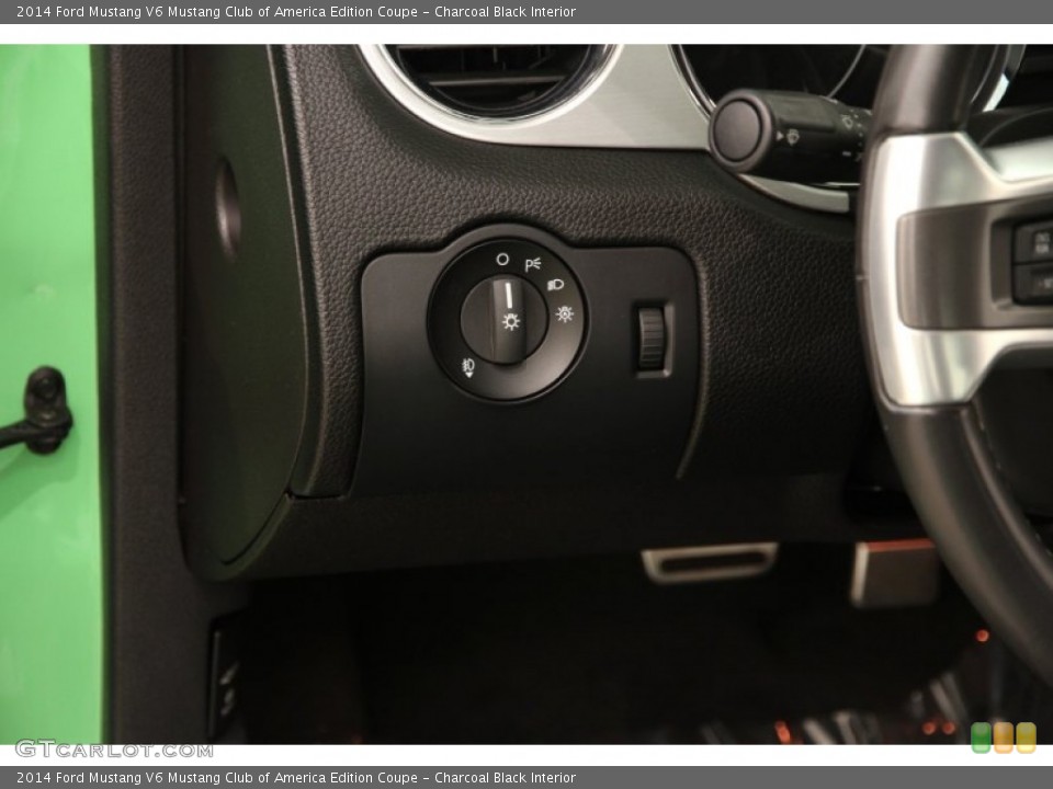 Charcoal Black Interior Controls for the 2014 Ford Mustang V6 Mustang Club of America Edition Coupe #104533282