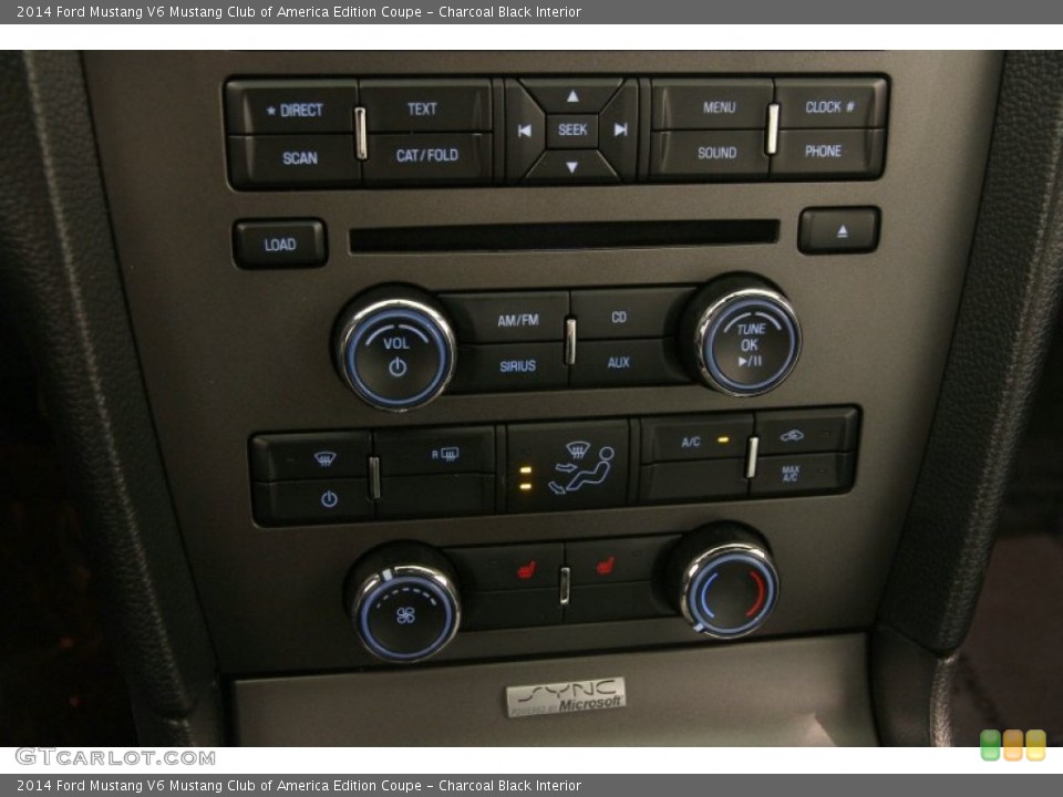 Charcoal Black Interior Controls for the 2014 Ford Mustang V6 Mustang Club of America Edition Coupe #104533489