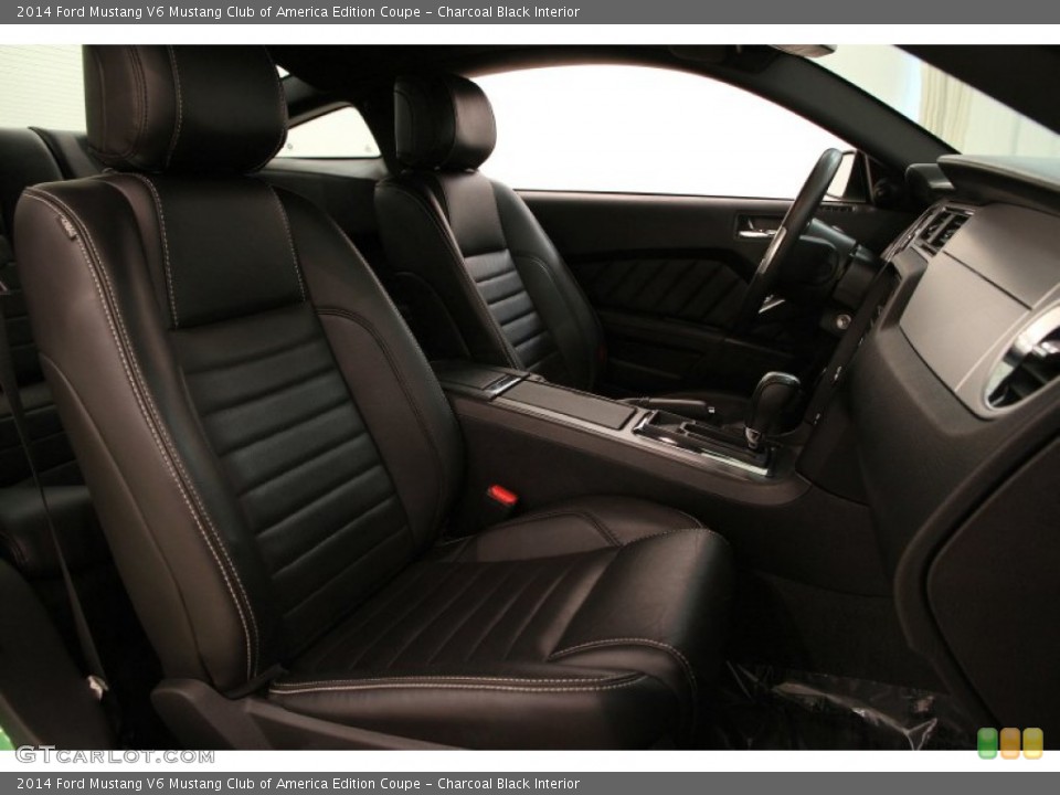 Charcoal Black Interior Front Seat for the 2014 Ford Mustang V6 Mustang Club of America Edition Coupe #104533576