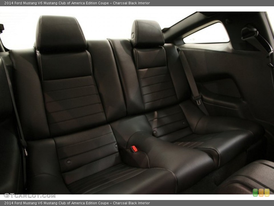 Charcoal Black Interior Rear Seat for the 2014 Ford Mustang V6 Mustang Club of America Edition Coupe #104533597