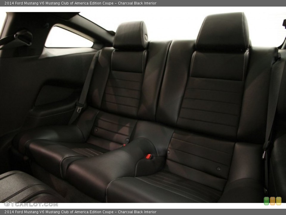 Charcoal Black Interior Rear Seat for the 2014 Ford Mustang V6 Mustang Club of America Edition Coupe #104533618